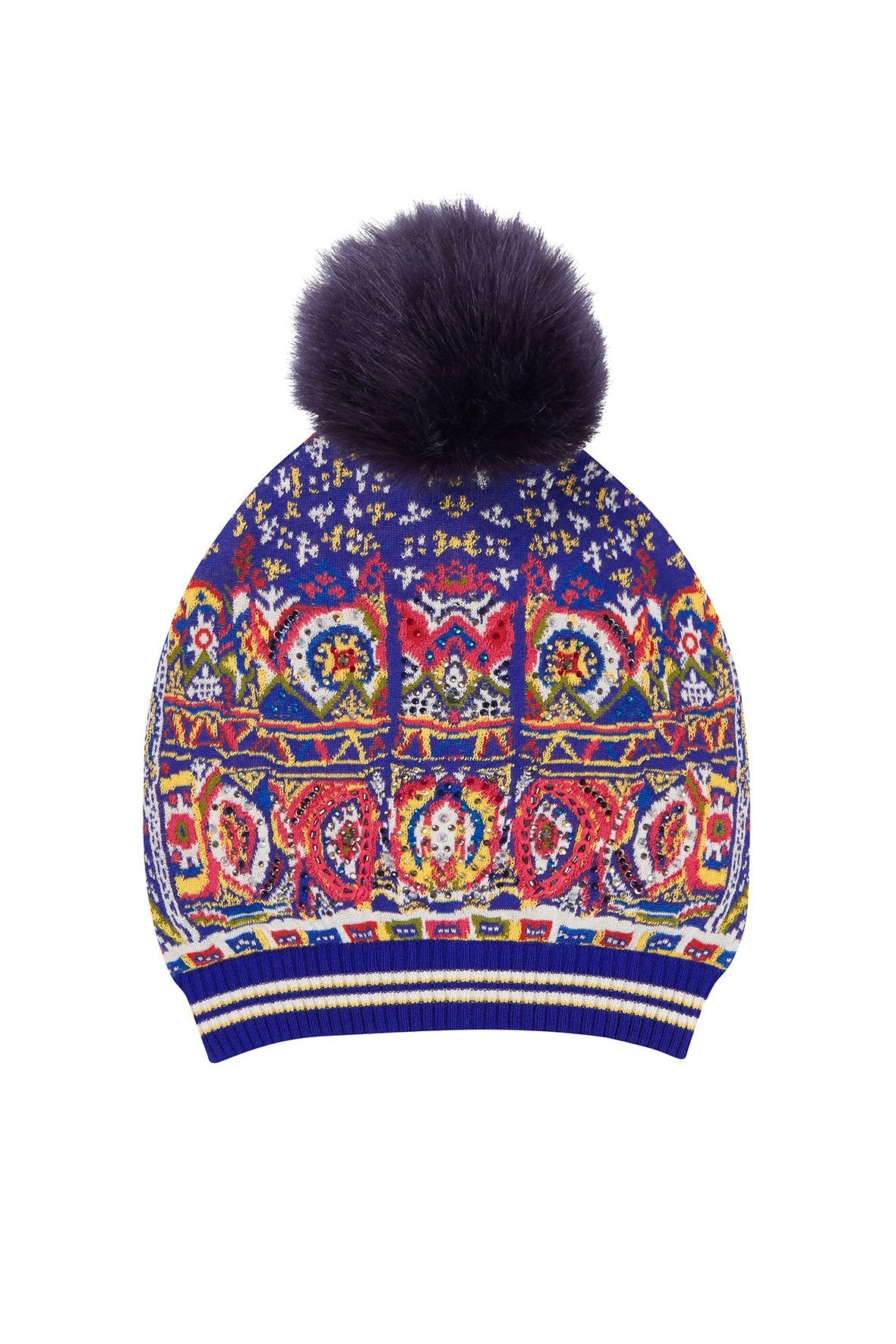 WHERE YOULL FIND ME BEANIE W DETACHABLE POM POM