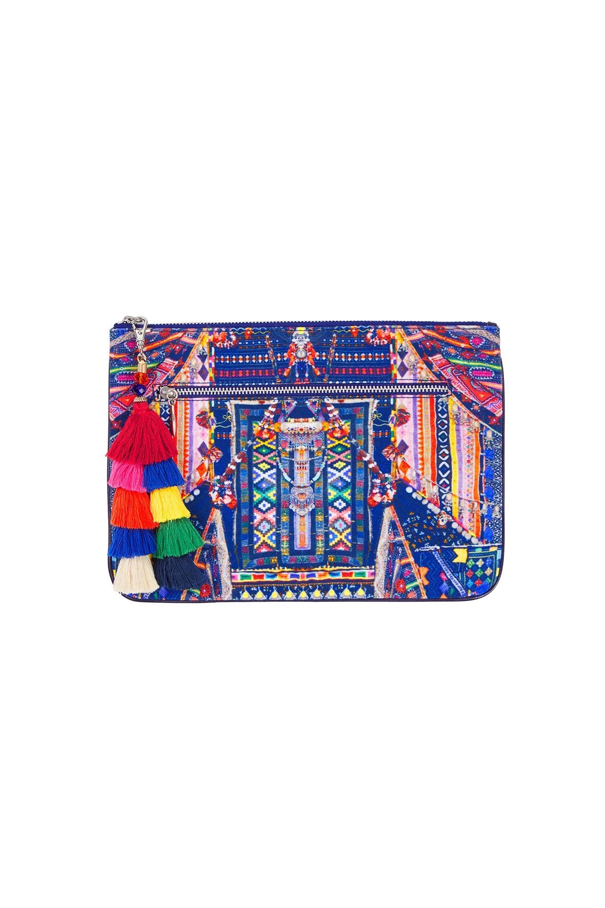 WHERE YOULL FIND ME SMALL CANVAS CLUTCH