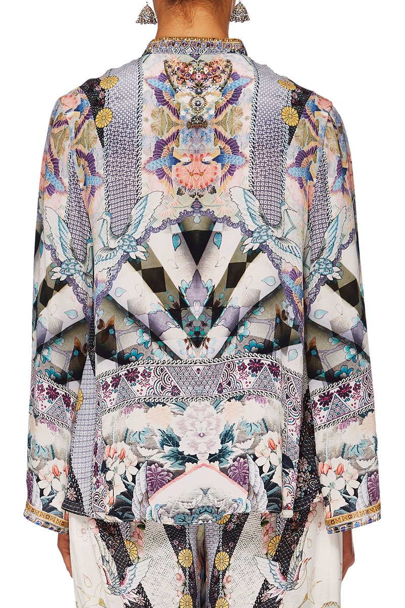 CAMILLA IN HER SHOES WIDE SLEEVE BUTTON UP BLOUSE