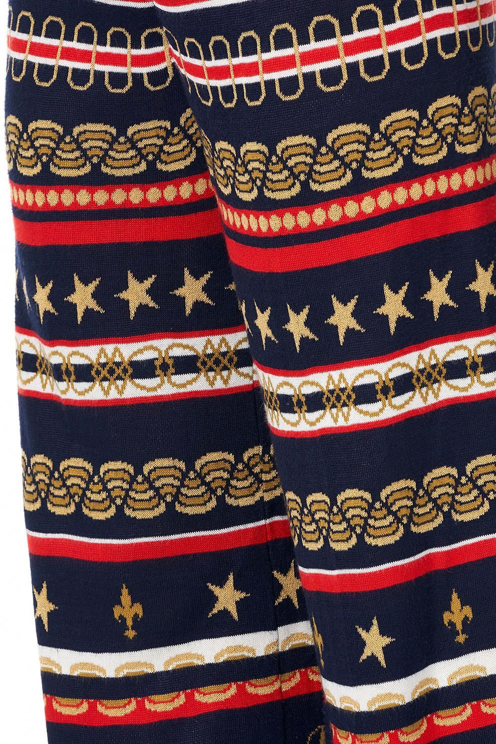 CAMILLA WIDE LEG JACQUARD KNIT PANT COSTUME PARTY