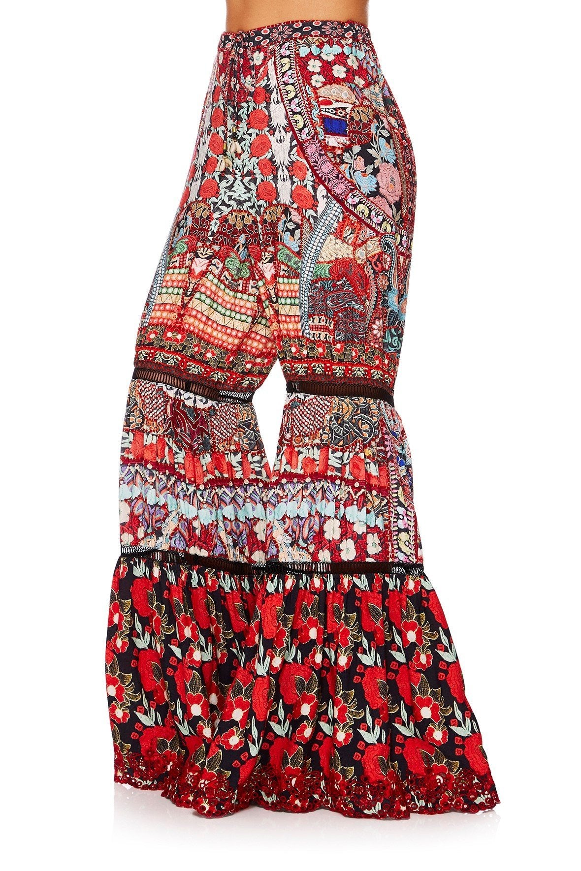 QUEEN ALIKA WIDE LEG TIERED PANT