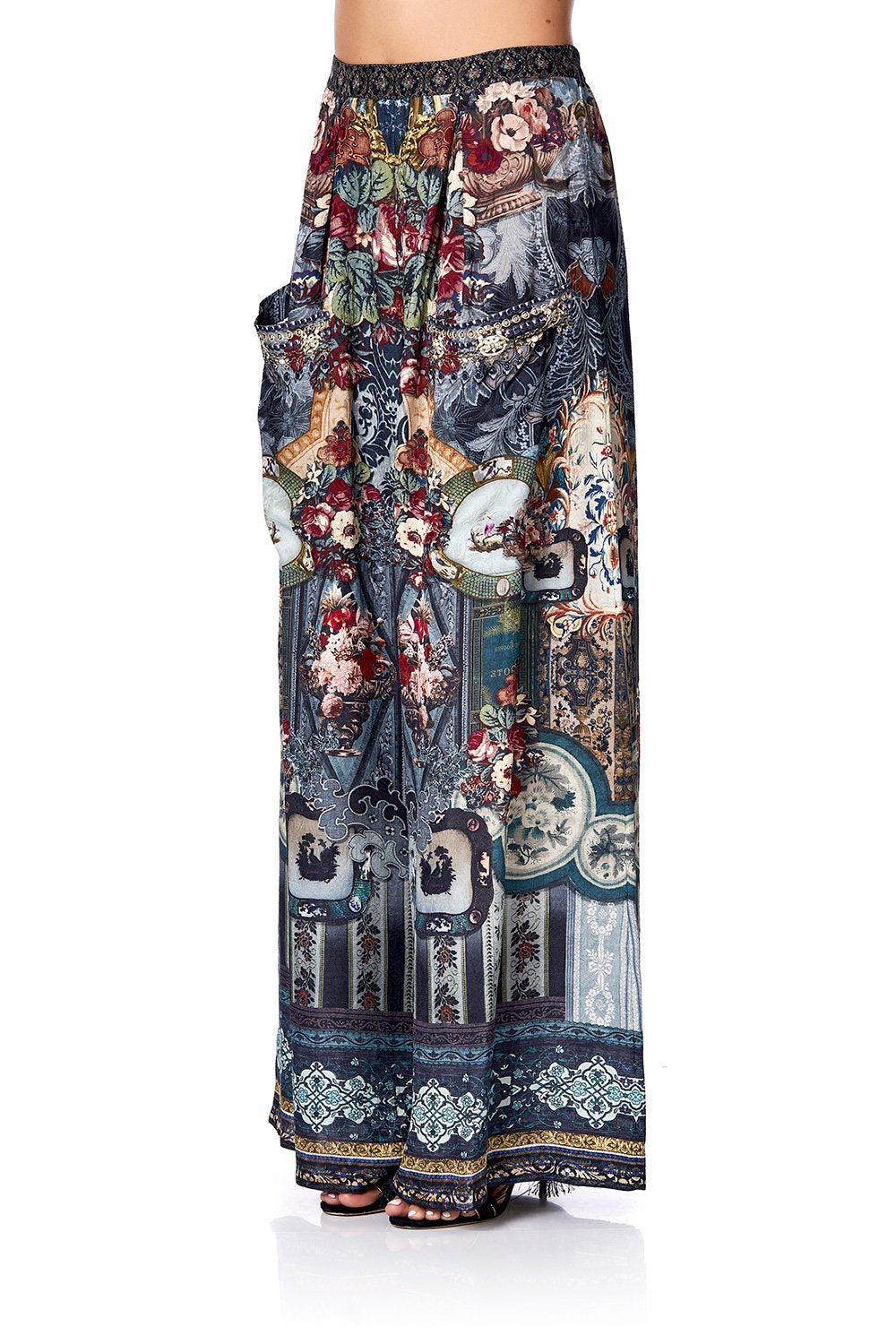 WIDE LEG TROUSER WITH FRONT POCKETS HOTEL BOHEME