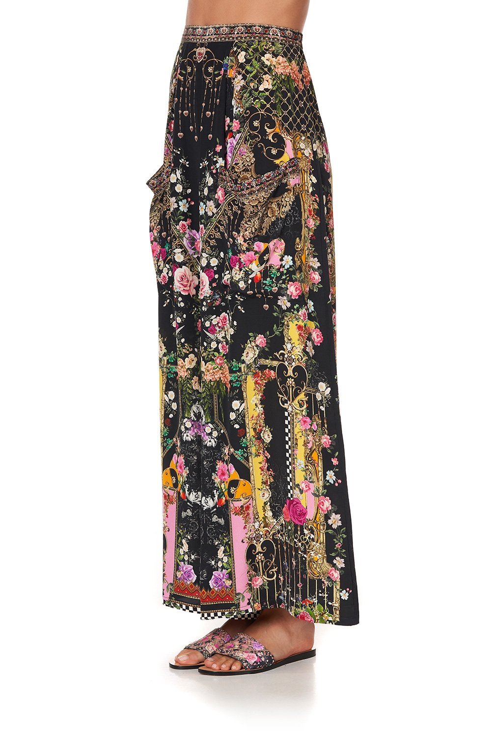 WIDE LEG TROUSER WITH FRONT POCKETS MONTAGUES CAPULET