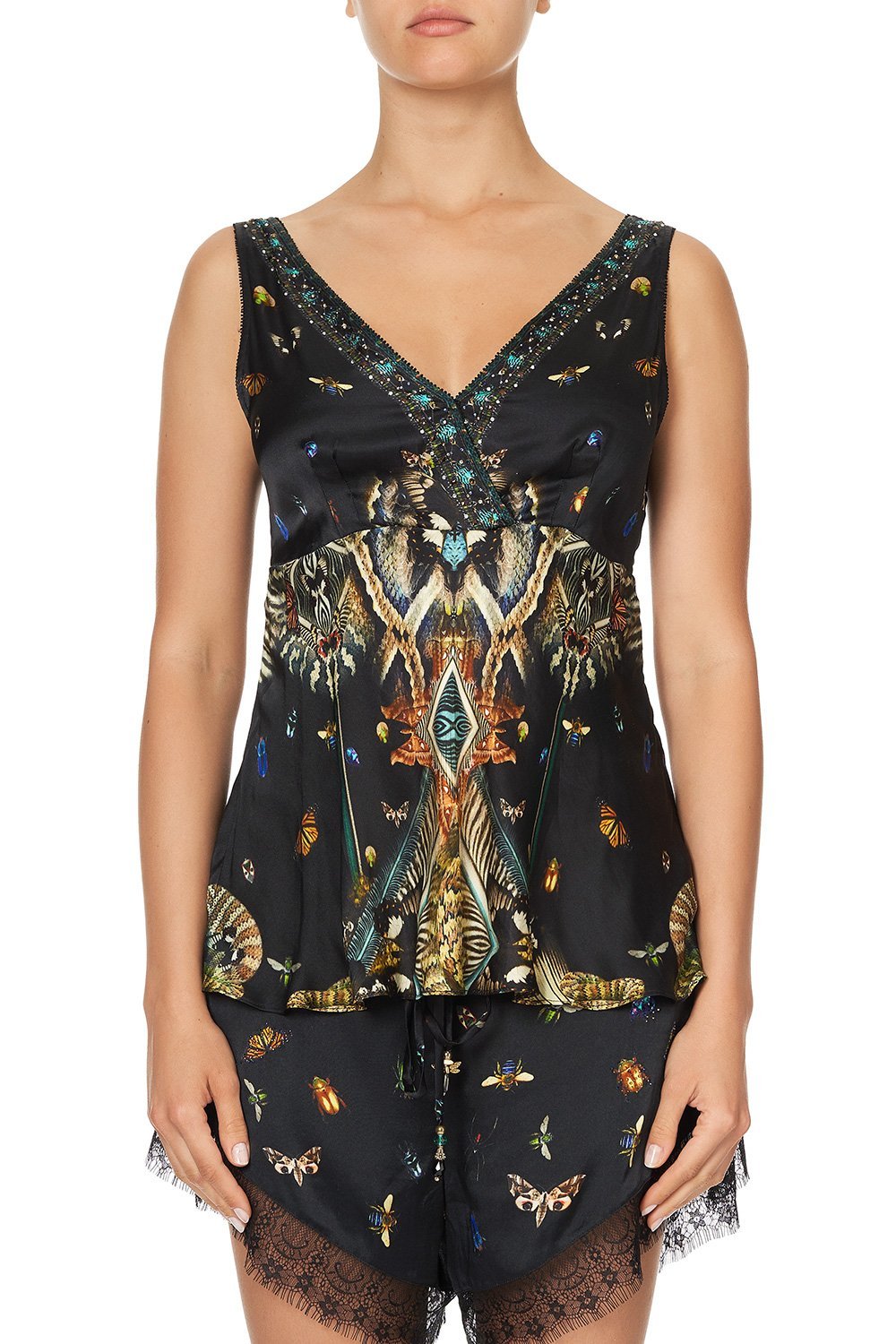 WIDE STRAP CROSS FRONT CAMI MATERNAL INSTINCT