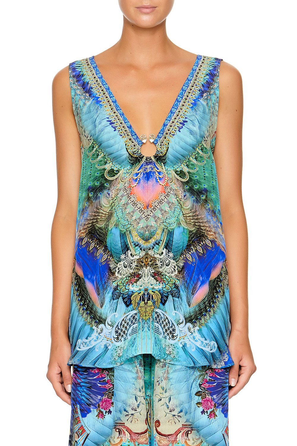 CAMILLA WIDE STRAP U-RING TOP FREEDOM FLIGHT