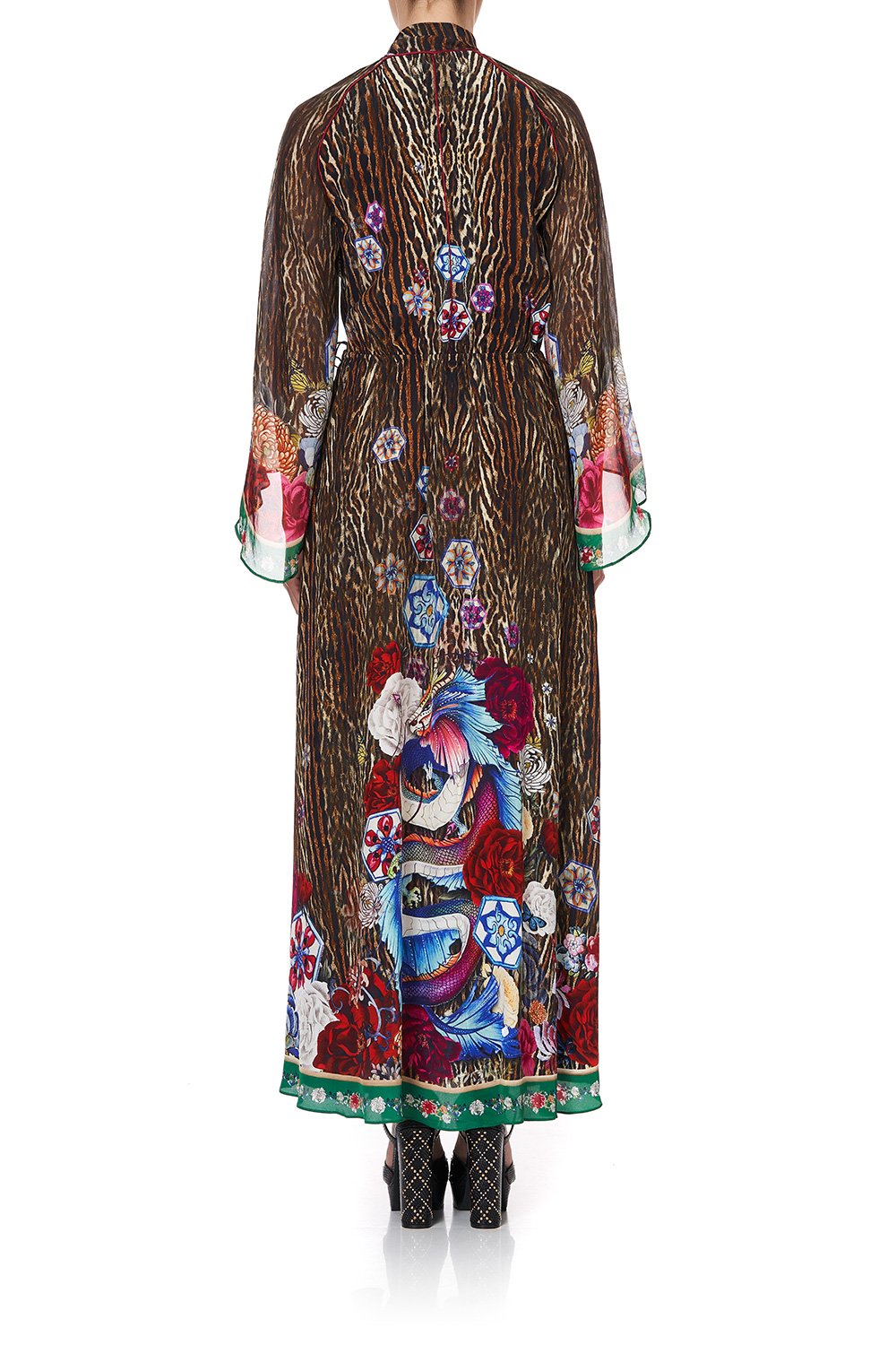 WRAP DRESS WITH NECK TIE JEWEL OF JUPITER