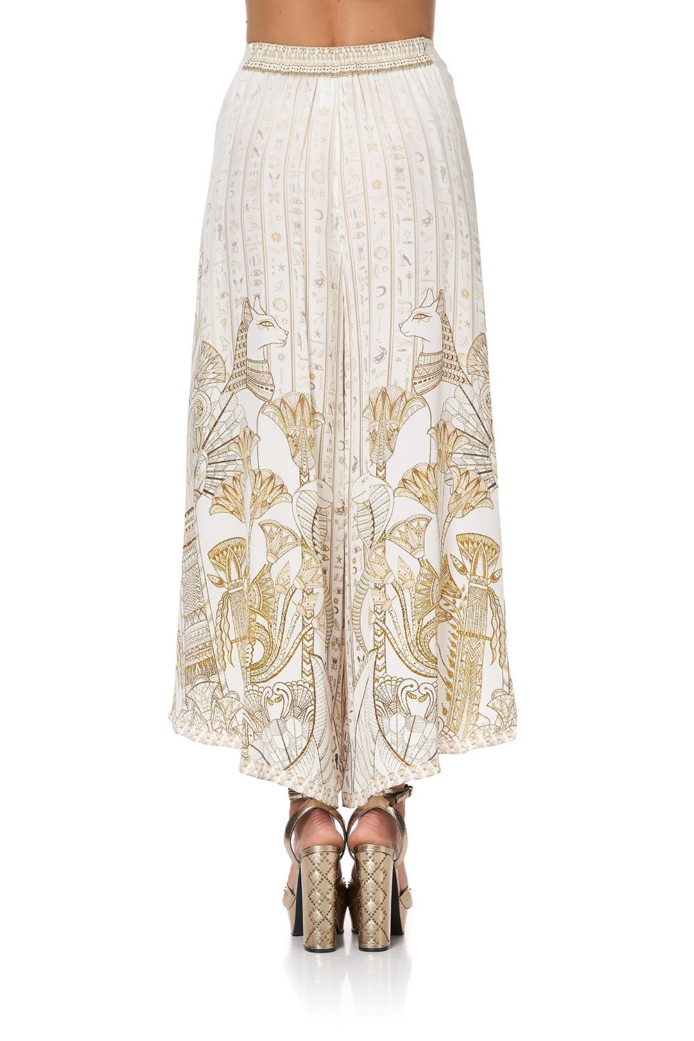 WRAP FRONT SHAPED HEM PANT THE QUEENS CHAMBER