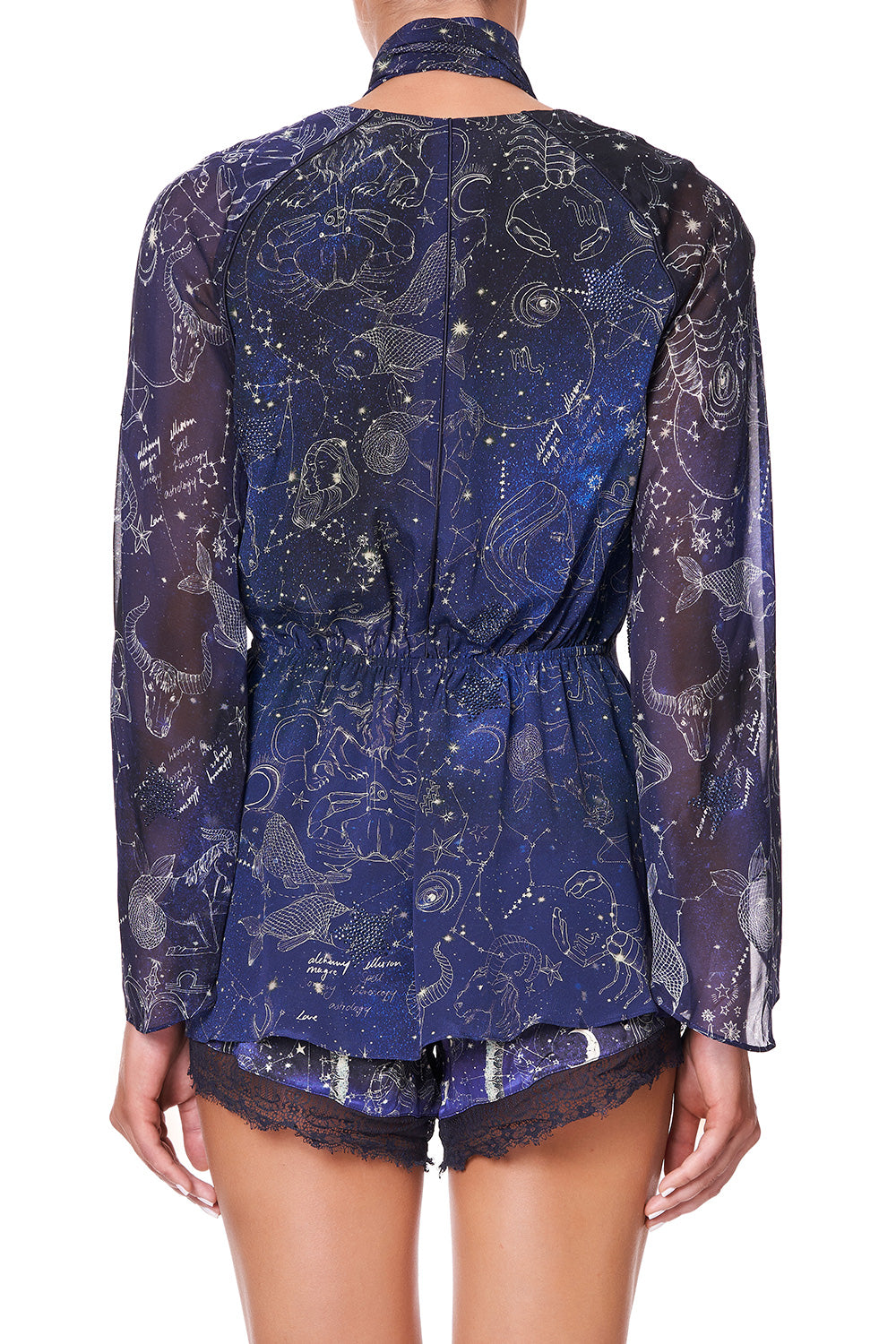 WRAP TOP WITH NECK TIE ITS A SIGN