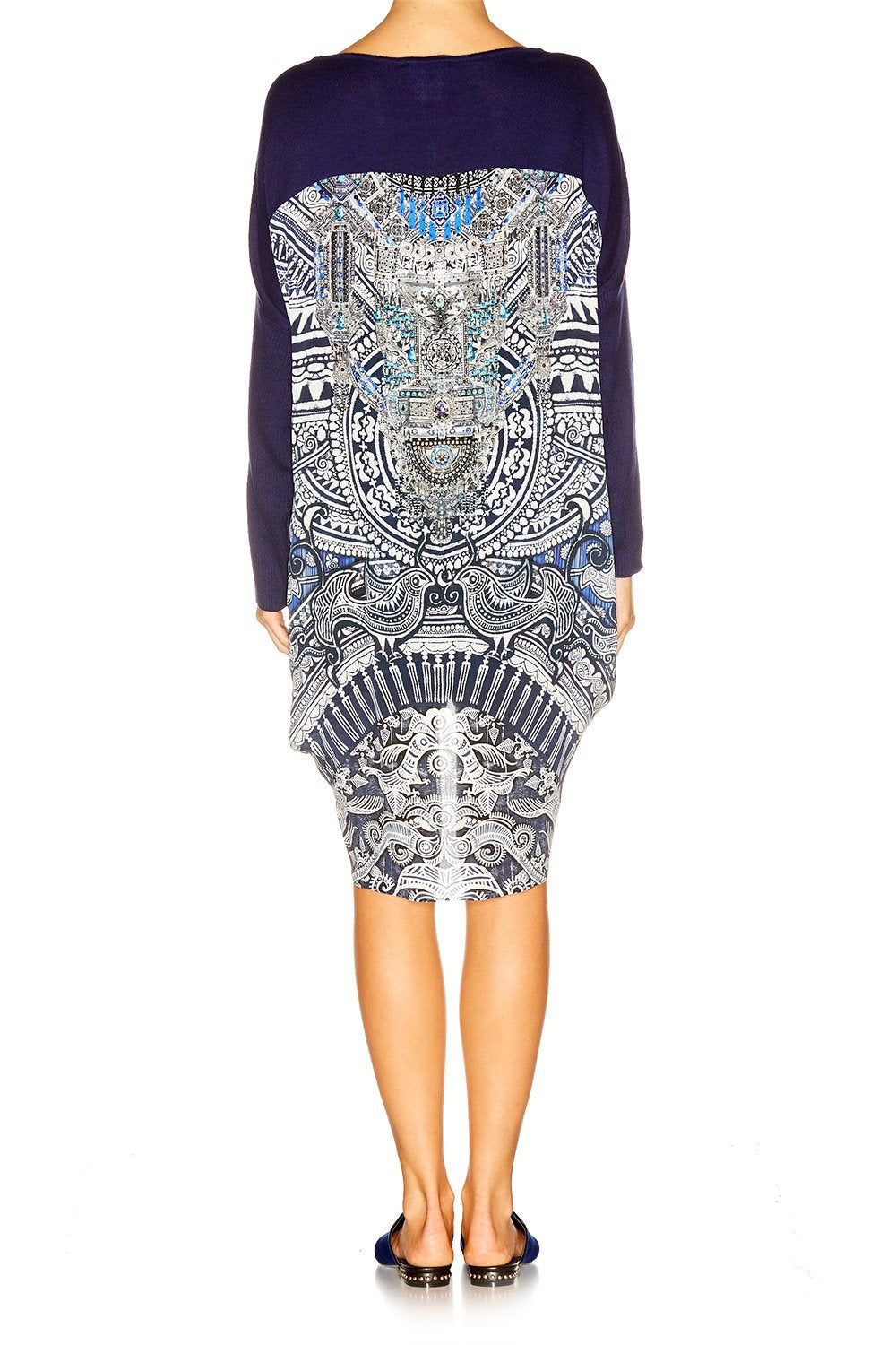 SMALL TOWN HERO LONG SLEEVE JUMPER W PRINT BACK