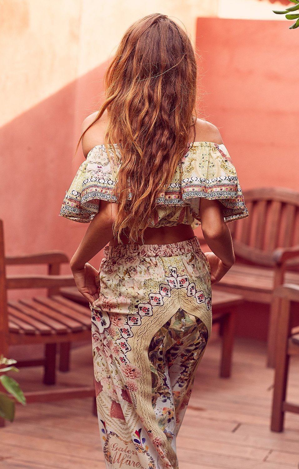 MY SUMMER LOVE OFF SHOULDER FRILL TOP