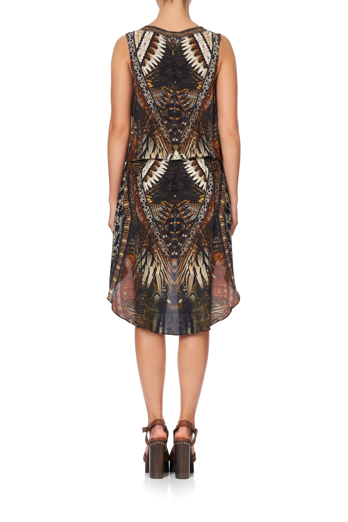 CROSS OVER DRESS WITH LONG BACK KAKADU CALLING