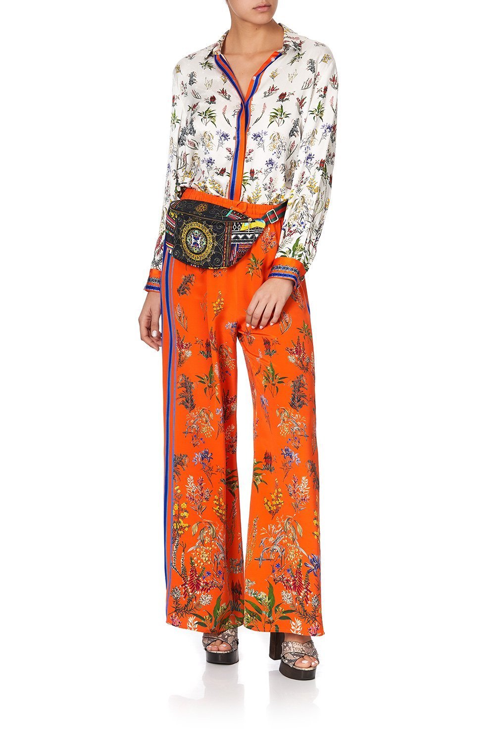 DRAWSTRING PANT WITH SIDE PANEL GONE COAST