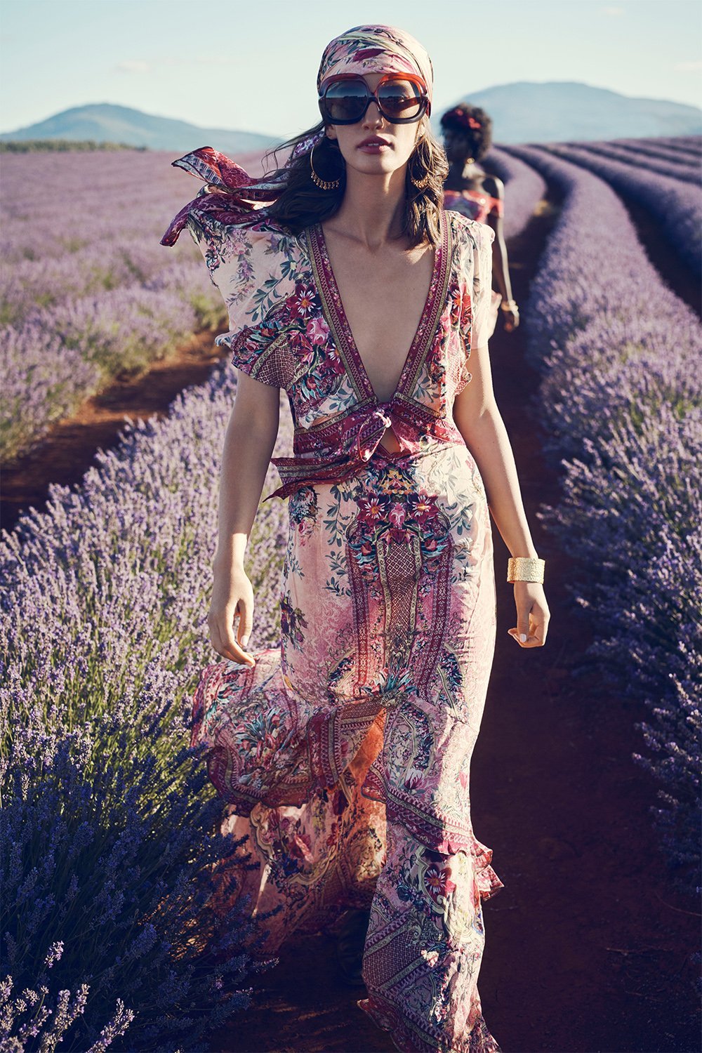 TIE FRONT MAXI WITH CF SPLIT LA BELLE