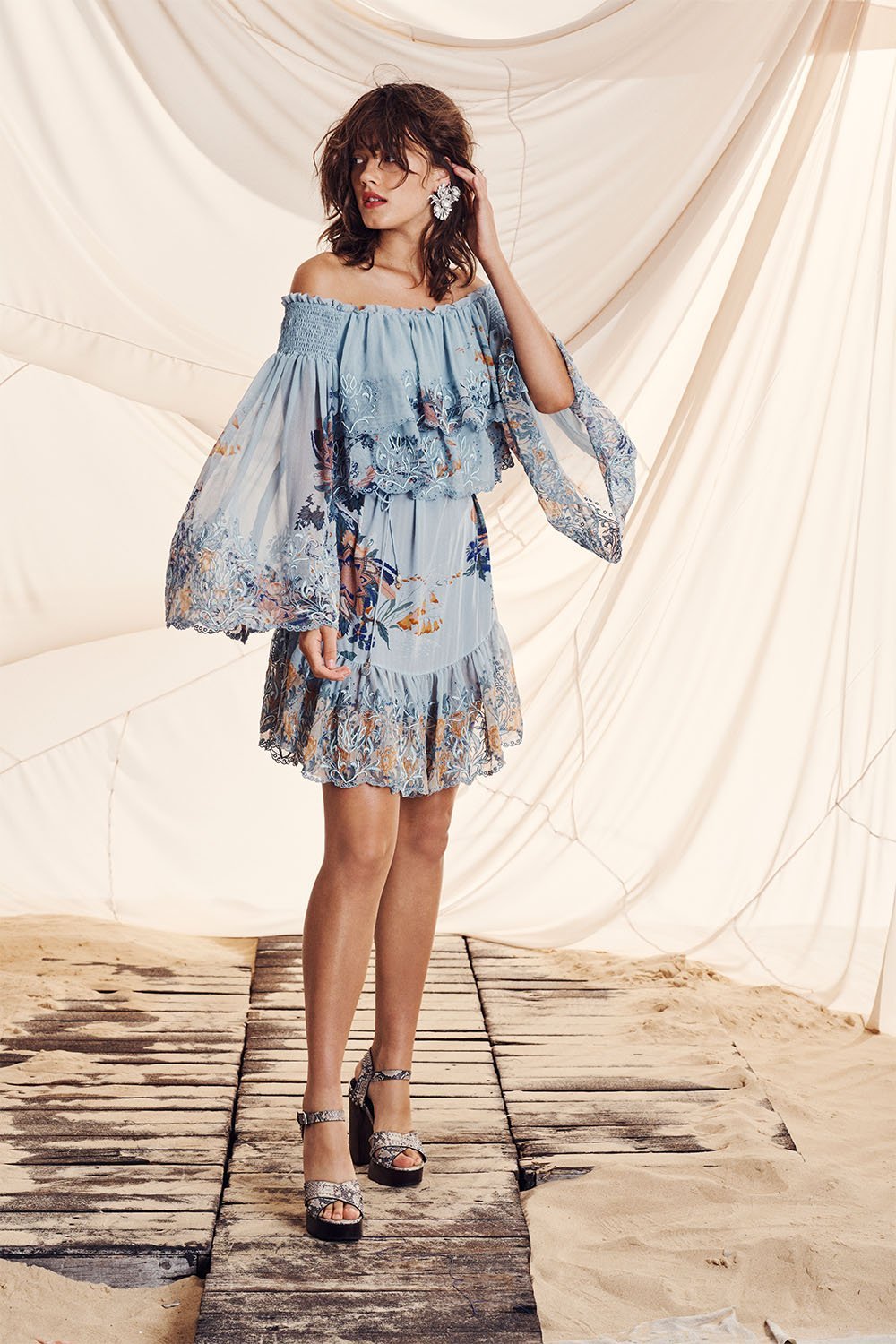 TIERED RUFFLE DRESS FRASER FANTASIA