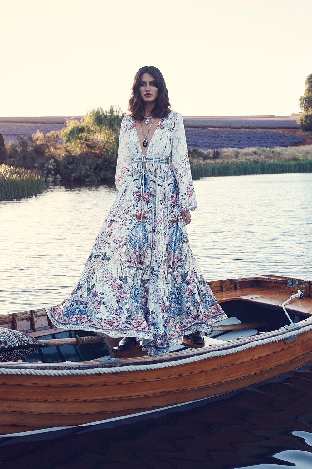 PEASANT DRESS WITH TIE FRONT SOUTHERN BELLE