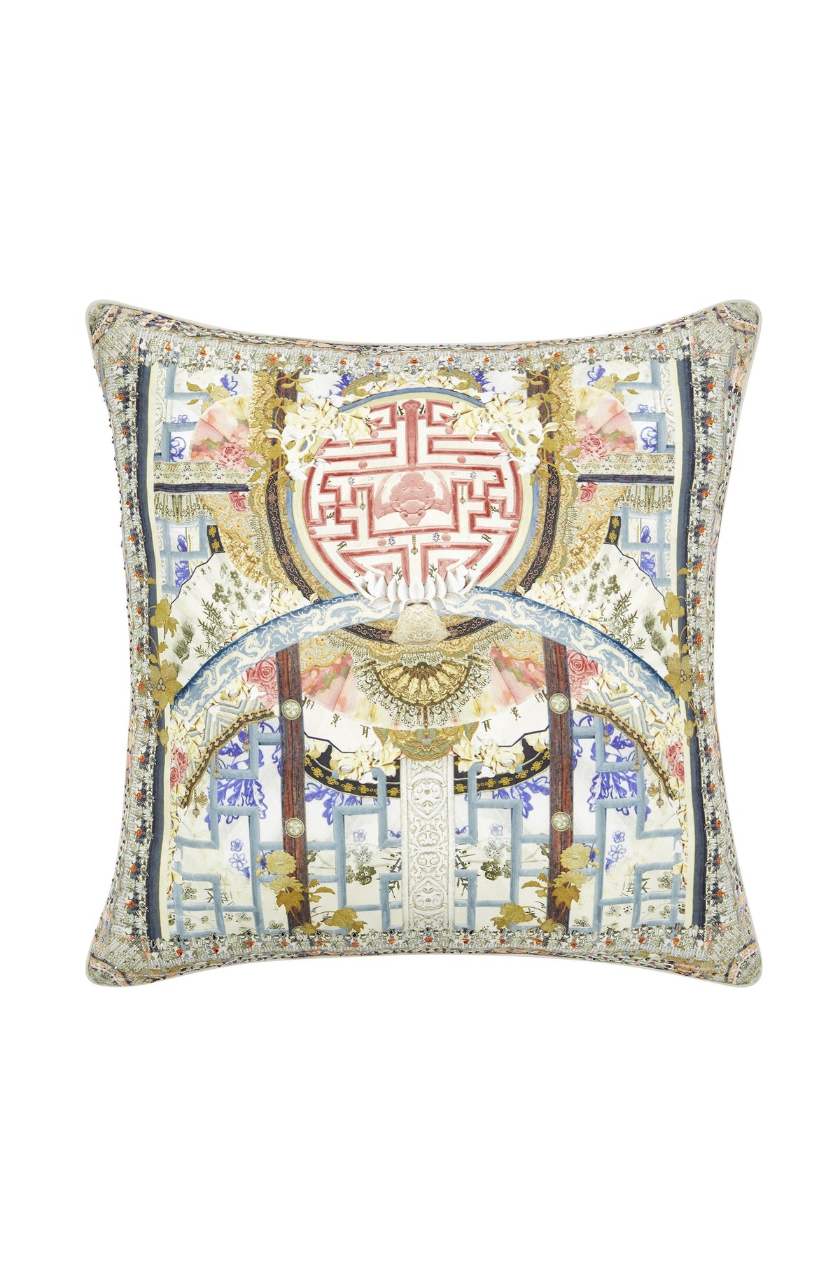 ECHOES OF ERHU LARGE SQUARE CUSHION