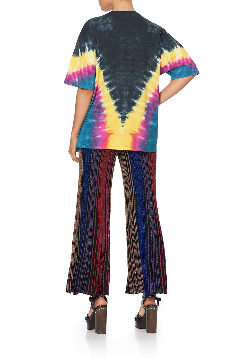 OVERSIZE BAND TEE FOLK RIVER