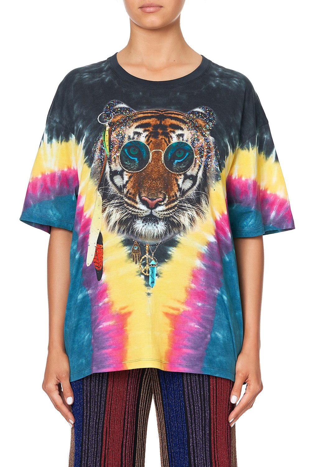 OVERSIZE BAND TEE FOLK RIVER