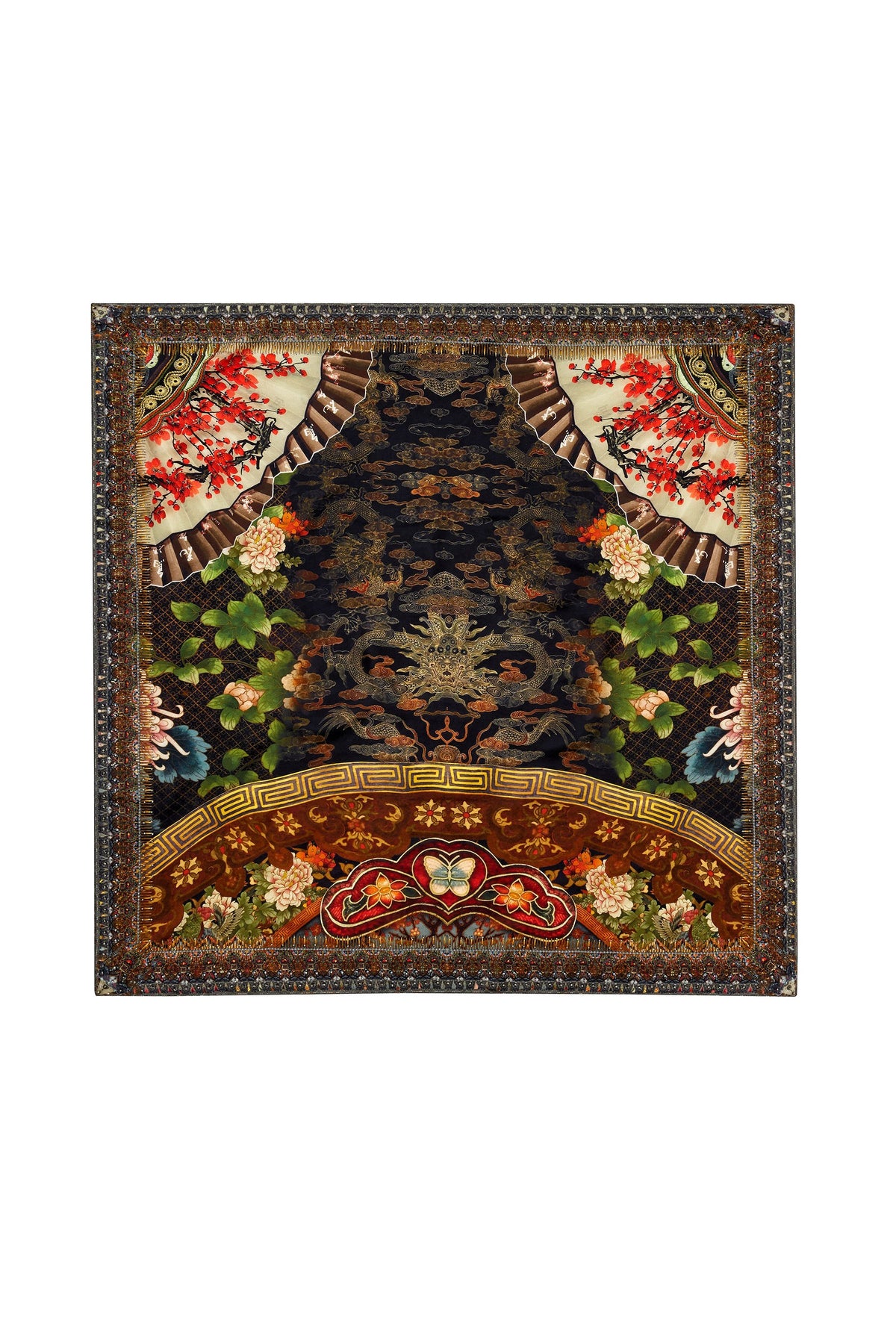 GATHERING DUSK LARGE SQUARE SCARF