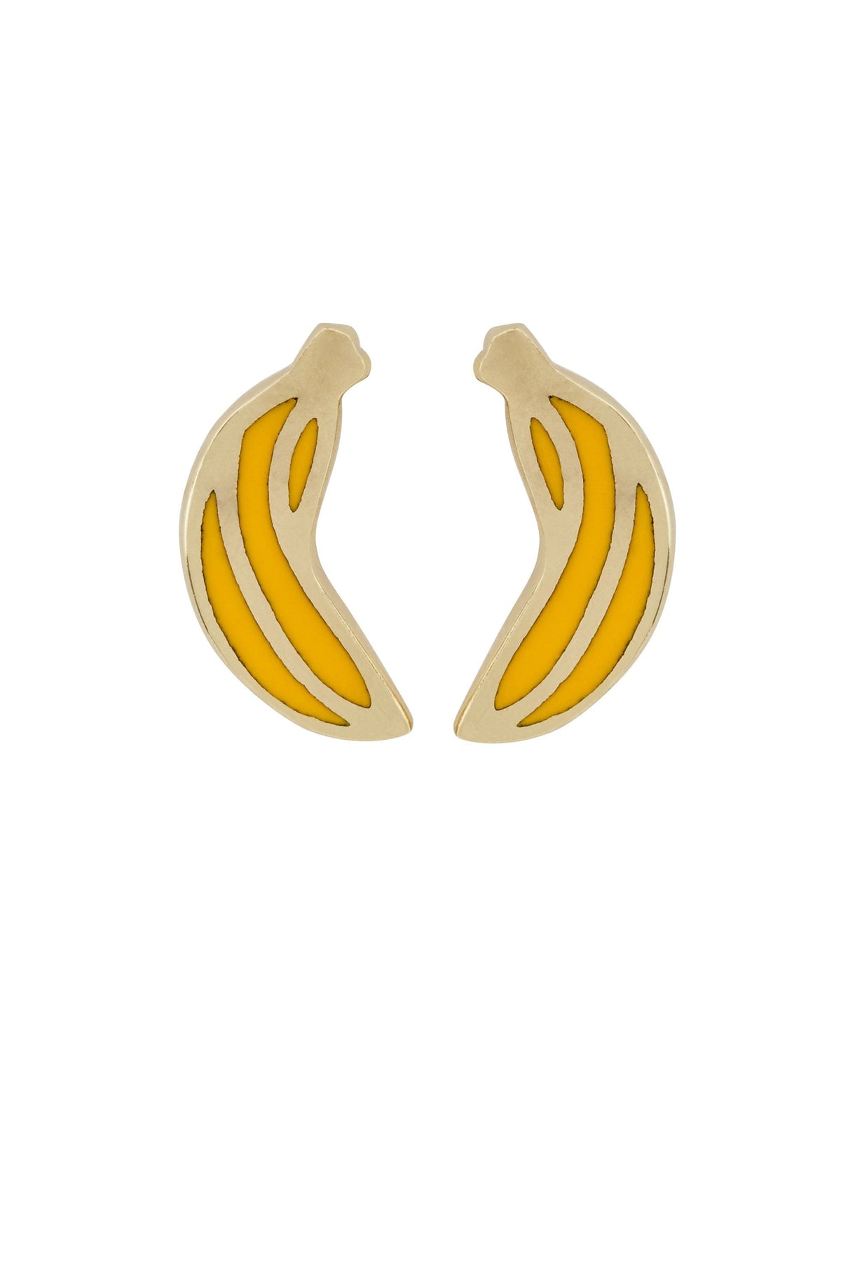 GOLD BRASS BANNANA STUD