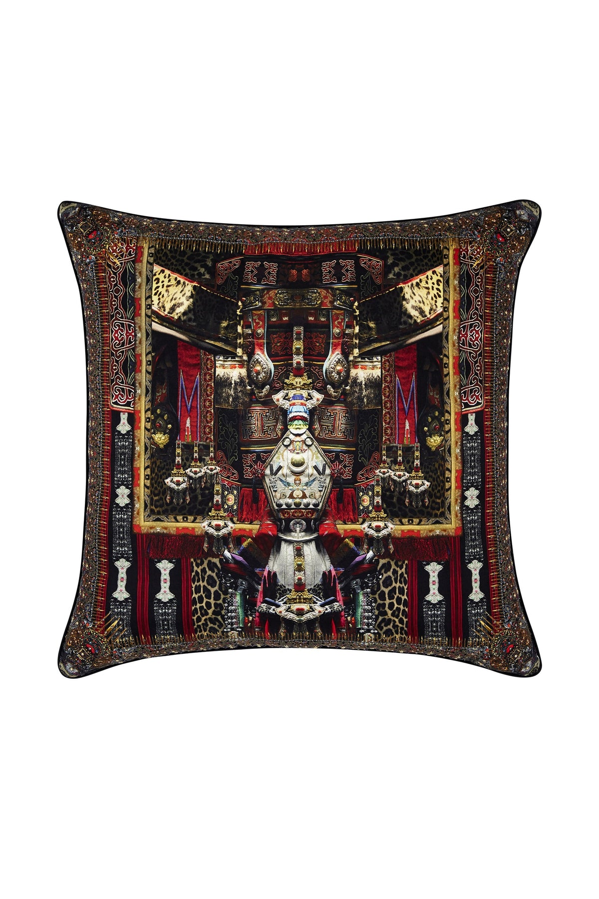 IN A DALAI DAZE LARGE SQUARE CUSHION
