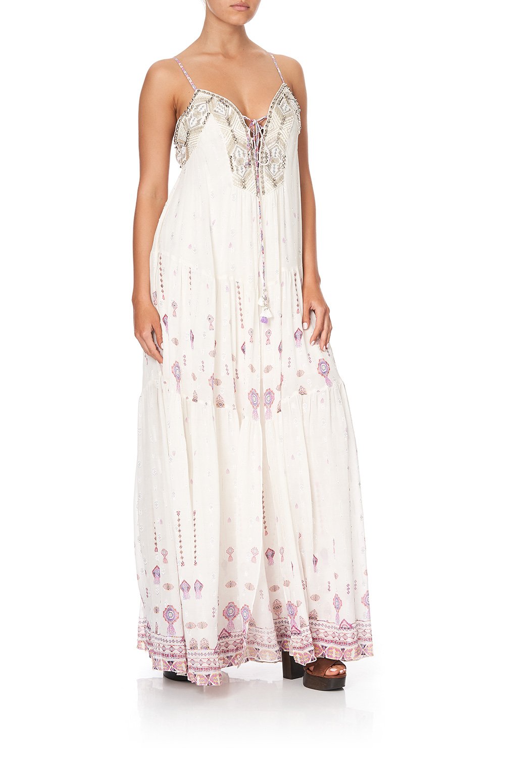 LACE UP FRONT PANEL DRESS TANAMI ROAD