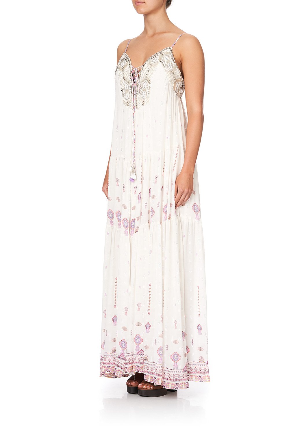 LACE UP FRONT PANEL DRESS TANAMI ROAD