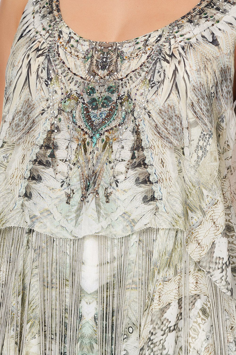 LAYERED FRILL LONG DRESS DAINTREE DREAMING