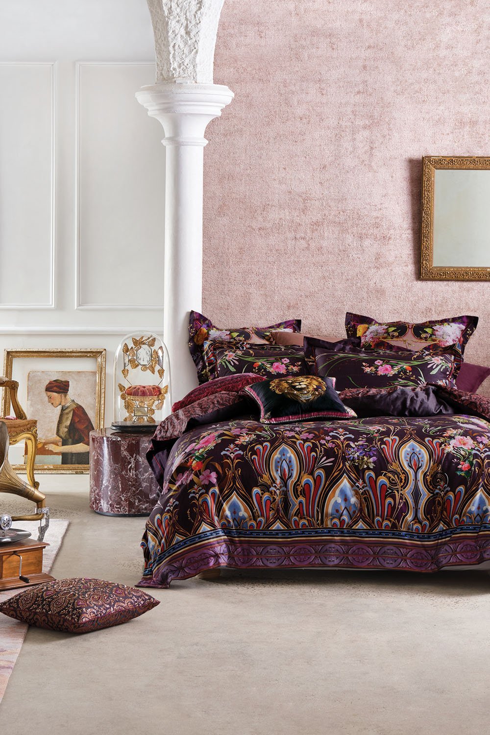 KING BED QUILT COVER SET WILD FLOWER