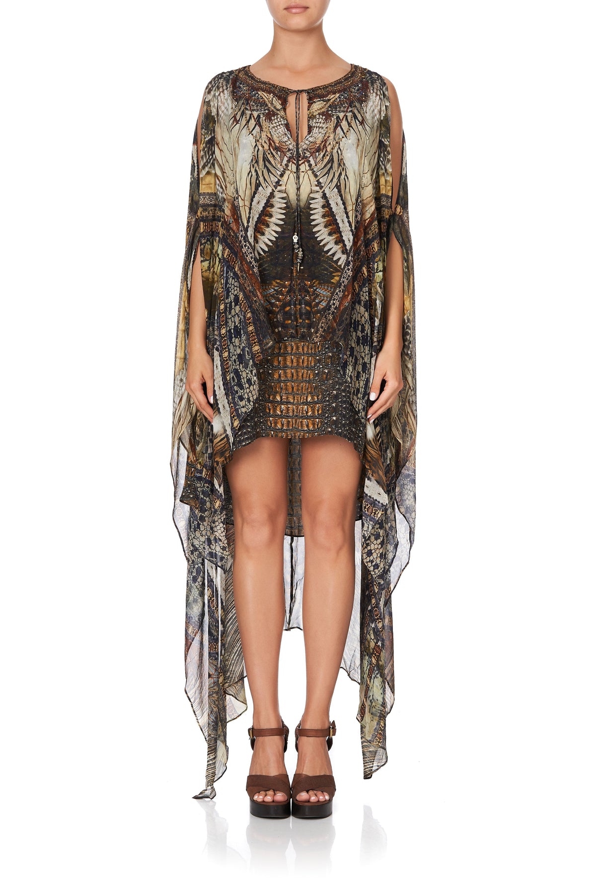 LONG SHEER OVERLAY DRESS KAKADU CALLING