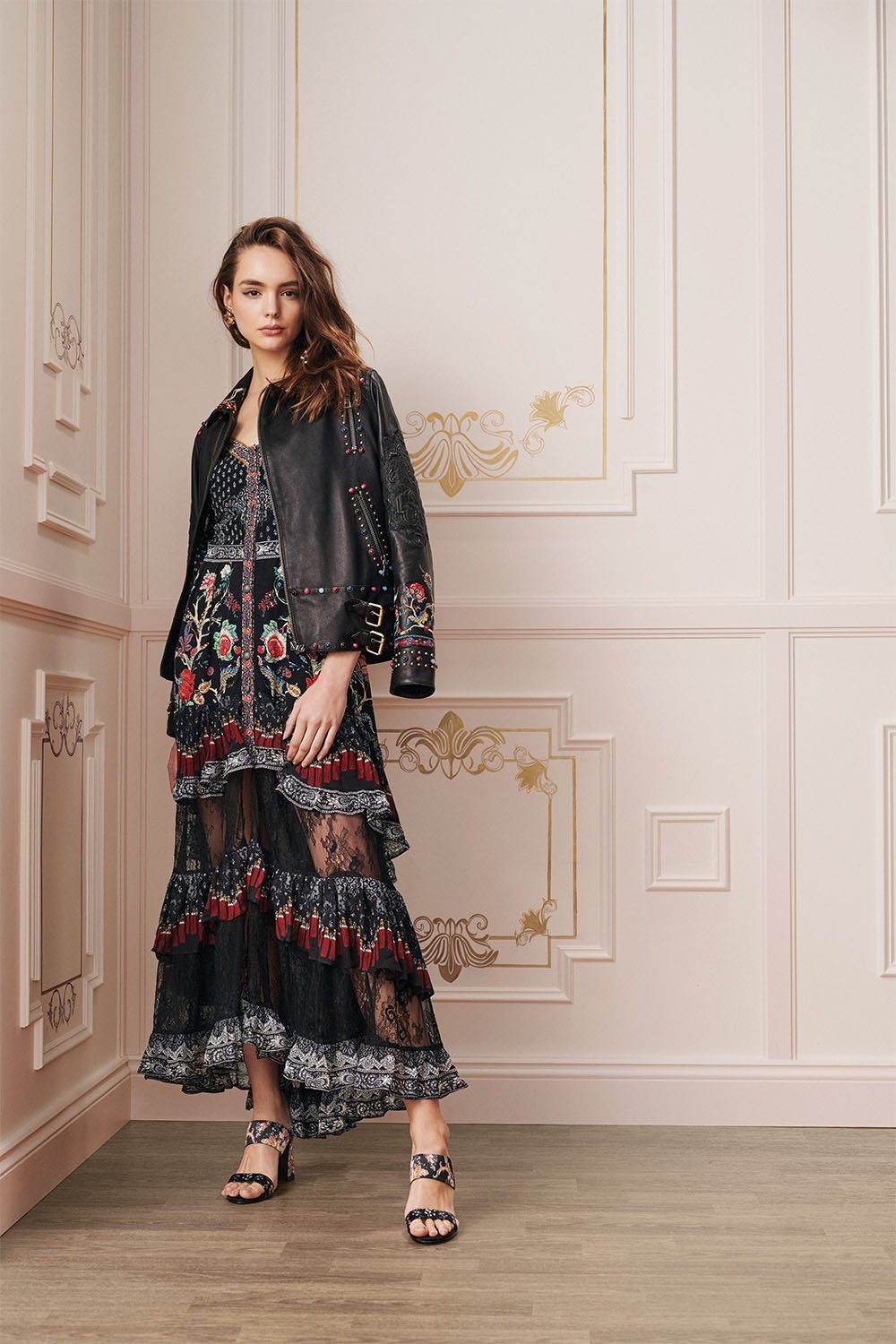 BUTTON-UP HIGH LOW DRESS WITH RUFFLE DETAIL HEUTE PROVINCIAL