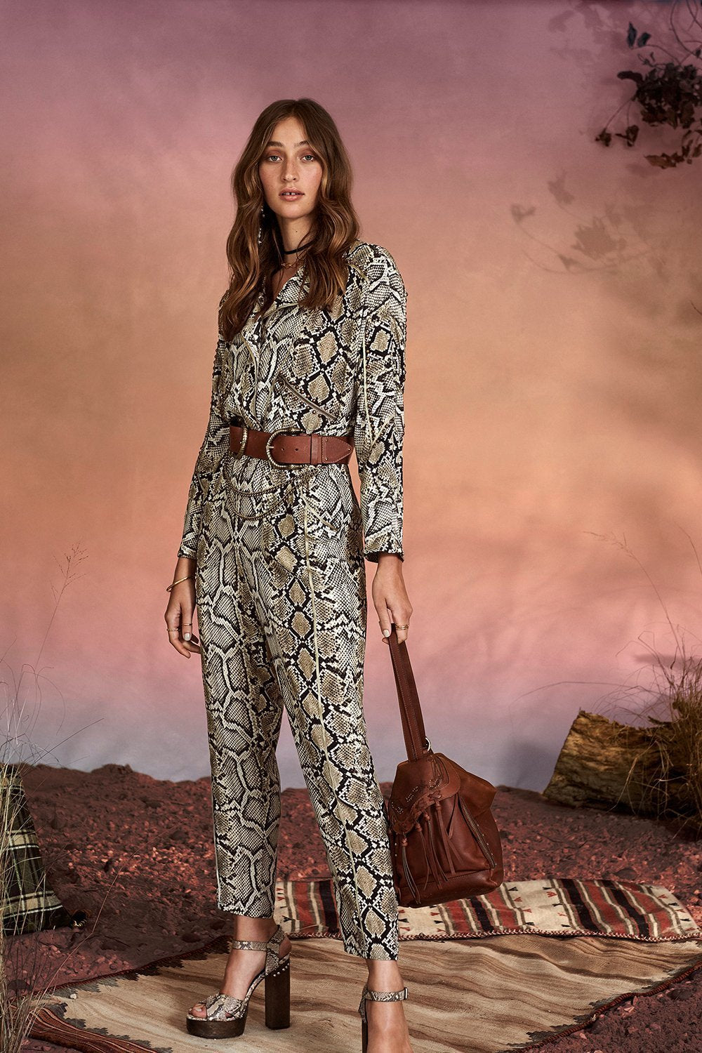 ZIP FRONT PANEL JUMPSUIT KAKADU BOO