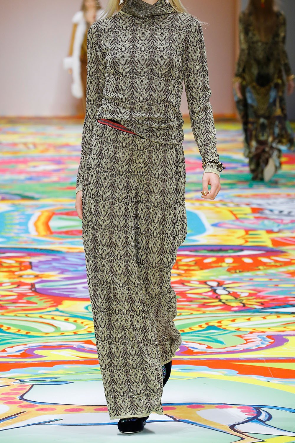 THE GYPSY LOUNGE FLARED KNIT TROUSER