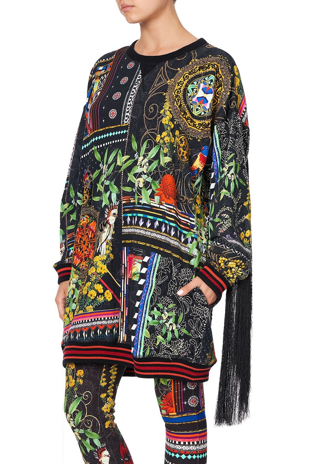 OVERSIZED SWEATER WITH TASSELS BLACKHEATH BETTY