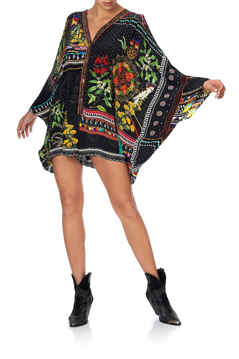 PLAYSUIT WITH SLEEVE SPLIT BLACKHEATH BETTY