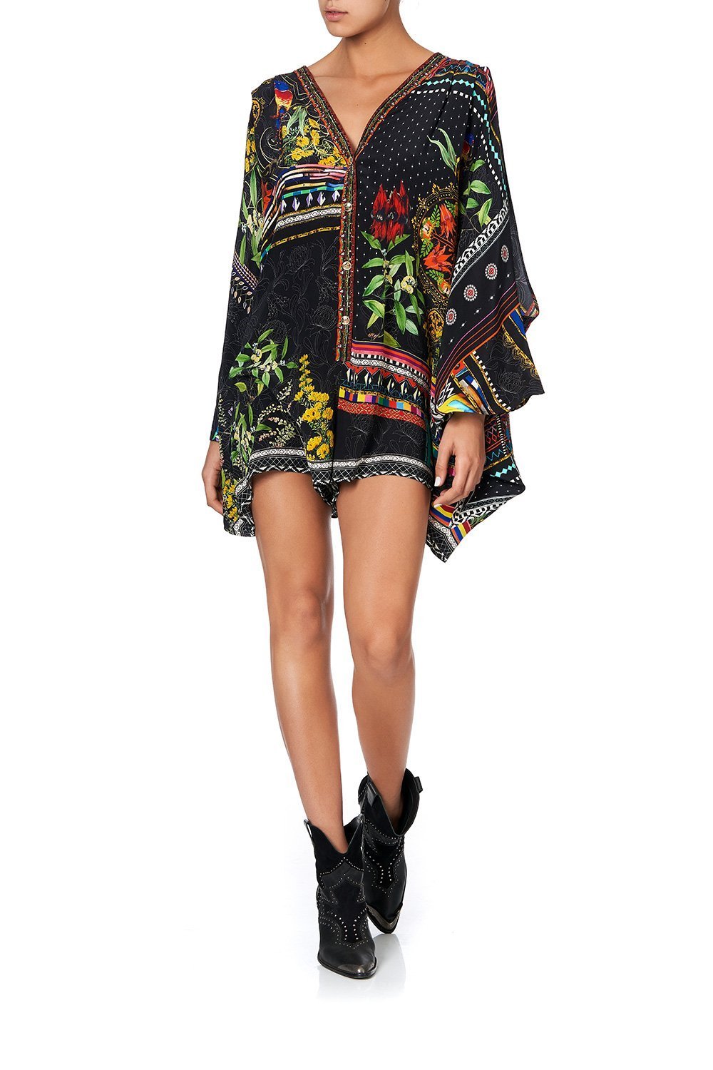 PLAYSUIT WITH SLEEVE SPLIT BLACKHEATH BETTY