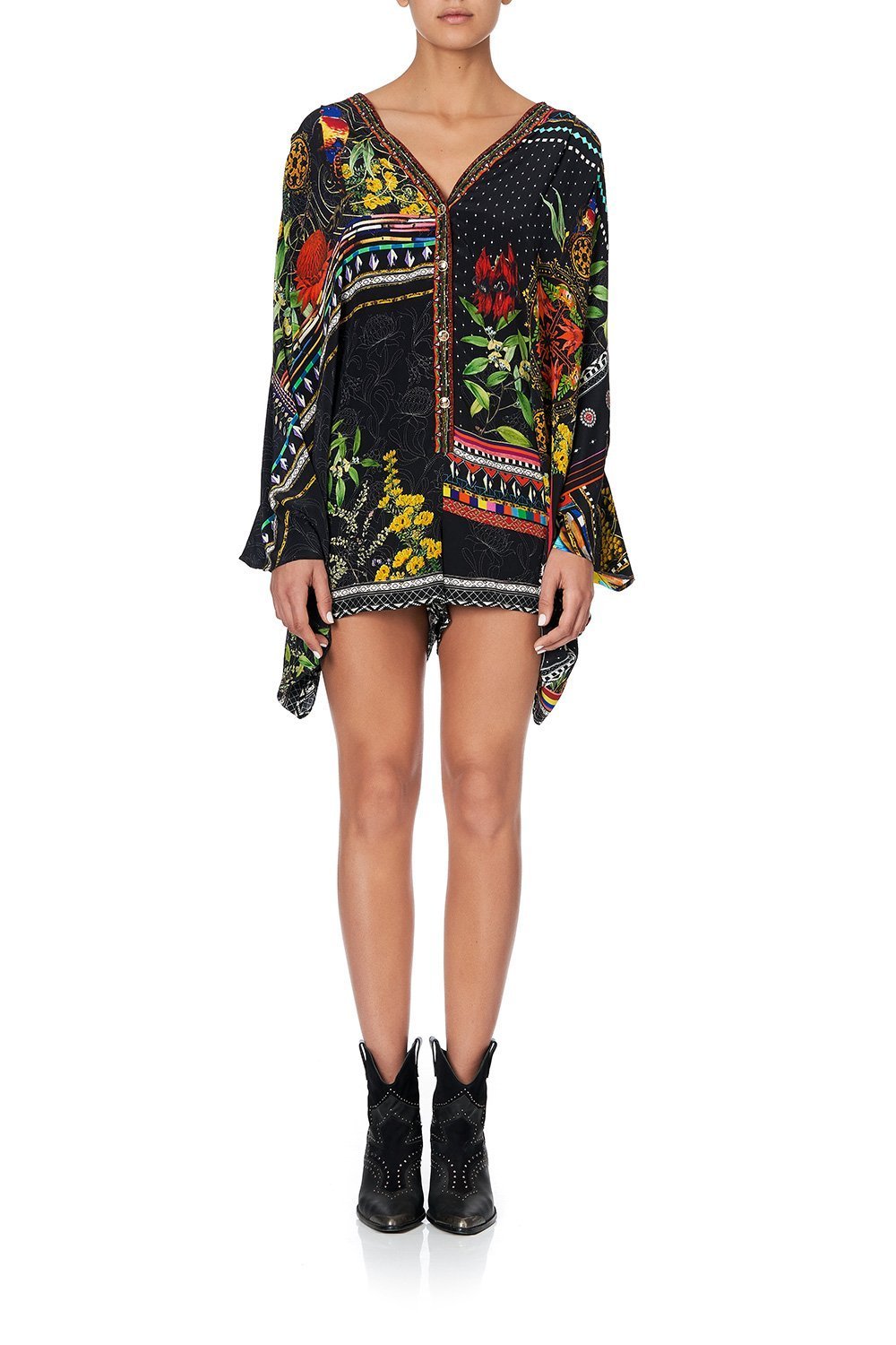 PLAYSUIT WITH SLEEVE SPLIT BLACKHEATH BETTY