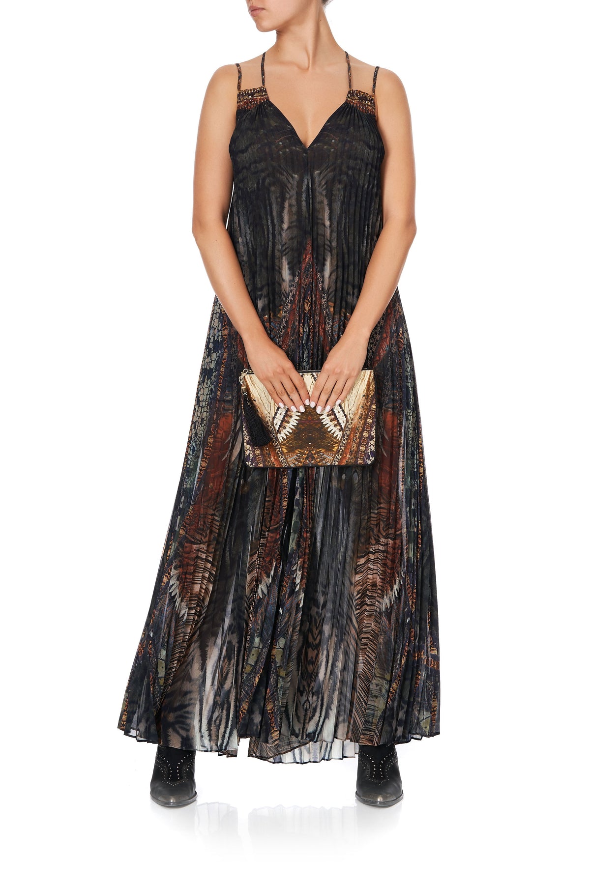 PLEATED JUMPSUIT WITH YOKE KAKADU CALLING
