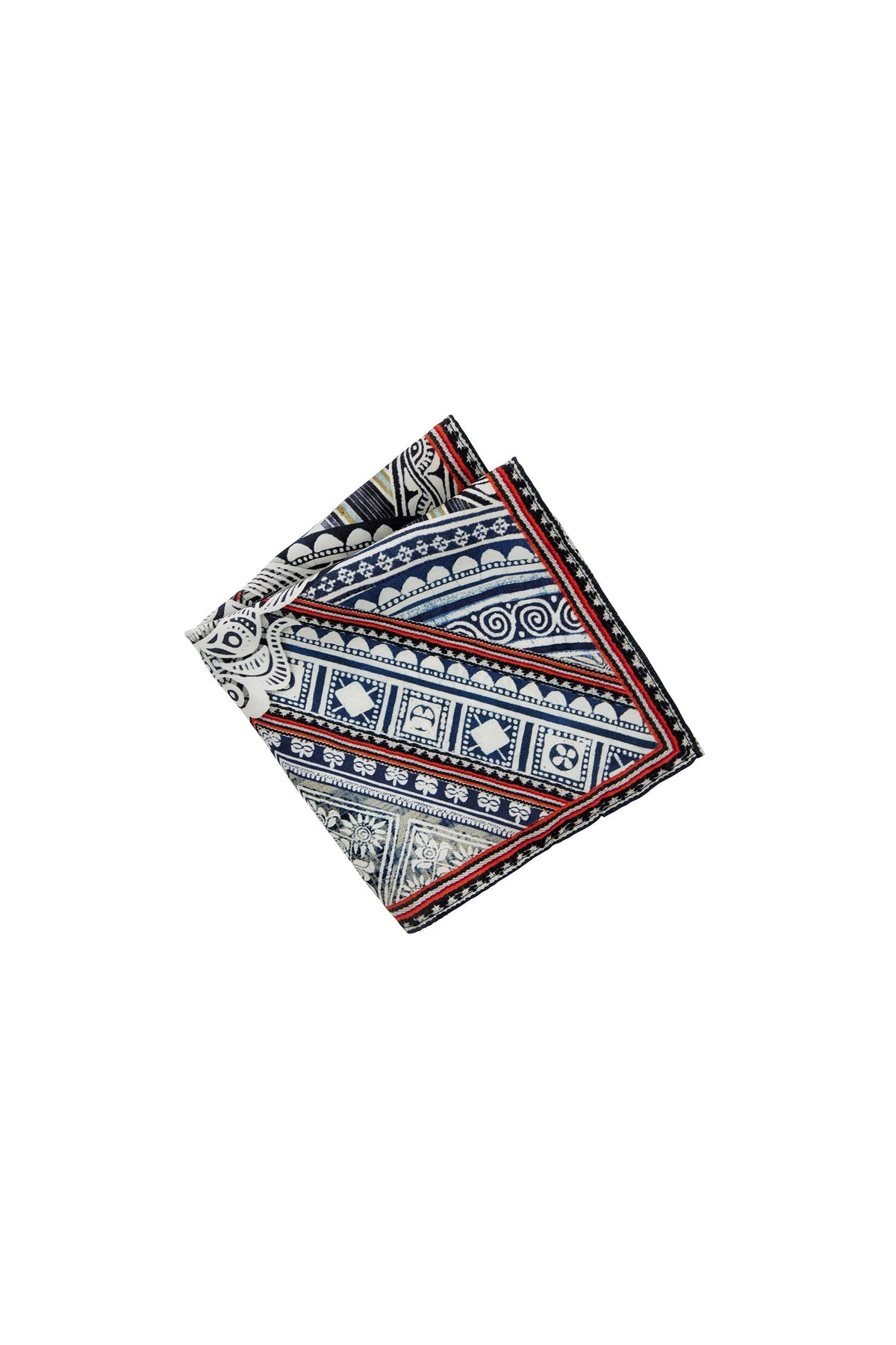 ANTIQUE BATIK MEN'S POCKET SQUARE
