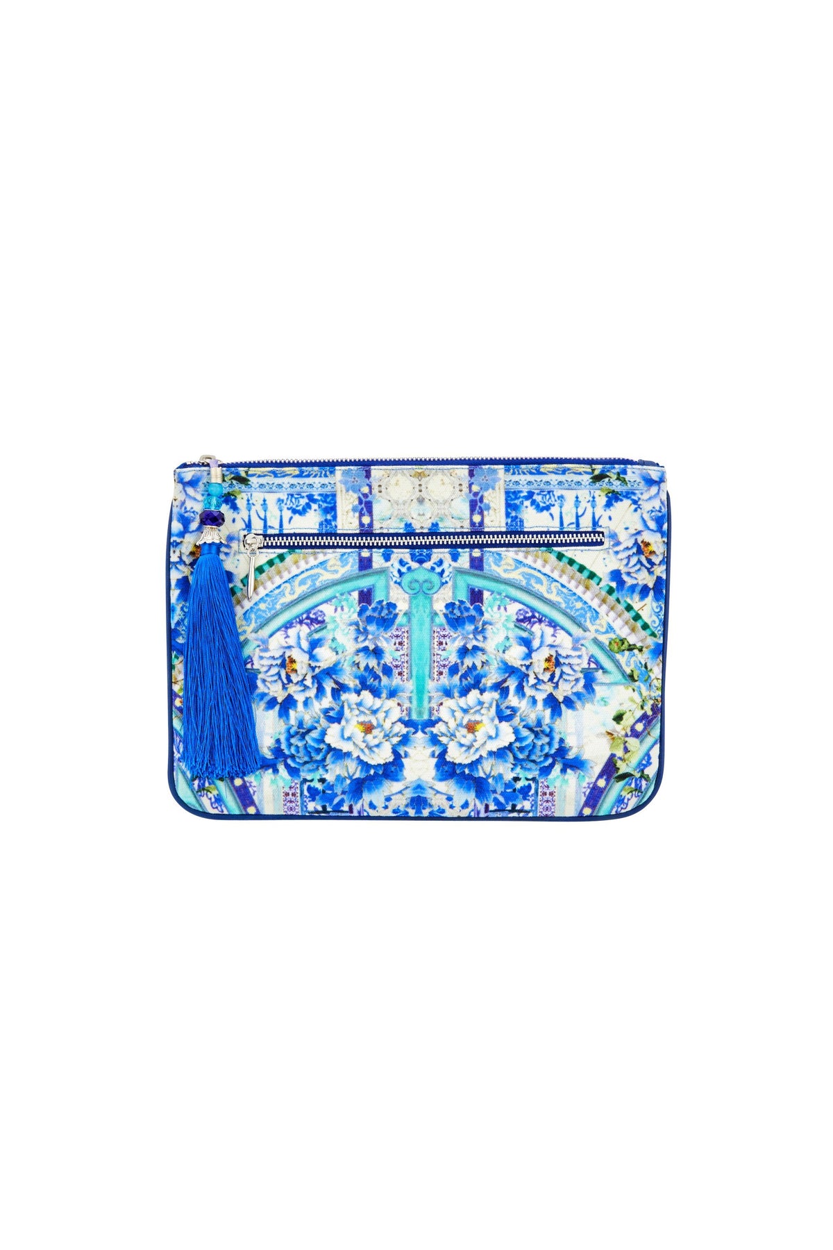 PORCELAIN PARADISE SMALL CANVAS CLUTCH