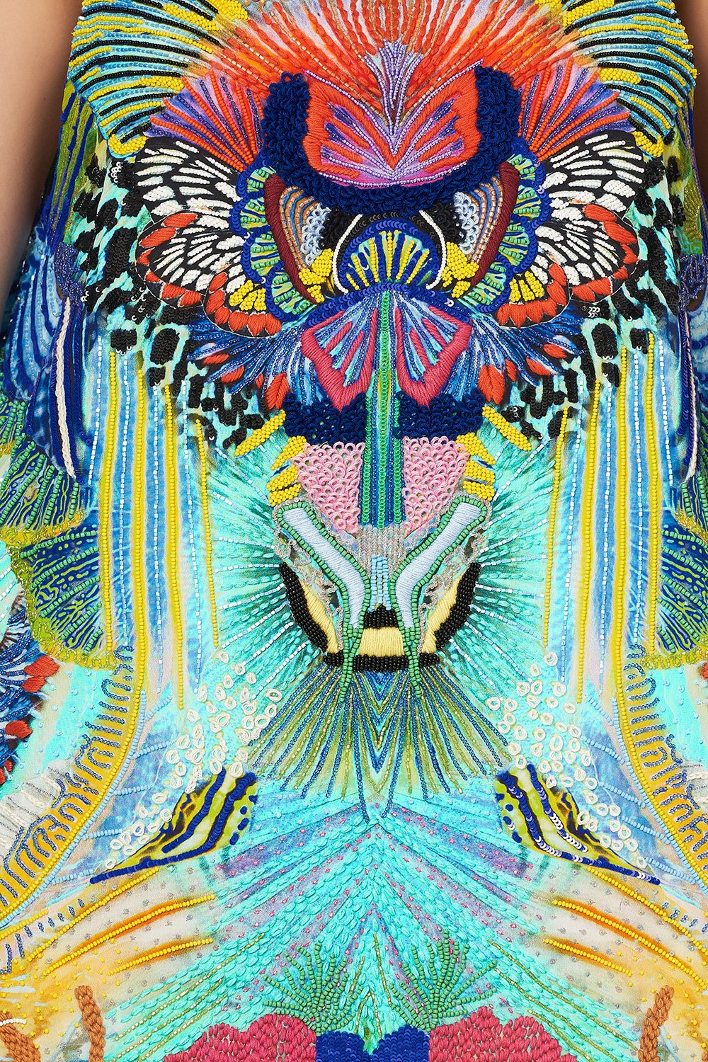 ROUND NECK A-LINE DRESS REEF WARRIOR