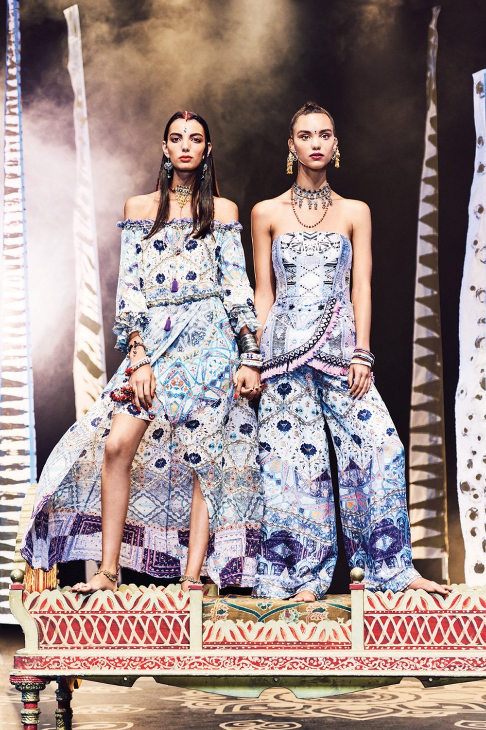 TALES OF TATIANA CROSSOVER PEPLUM TOP