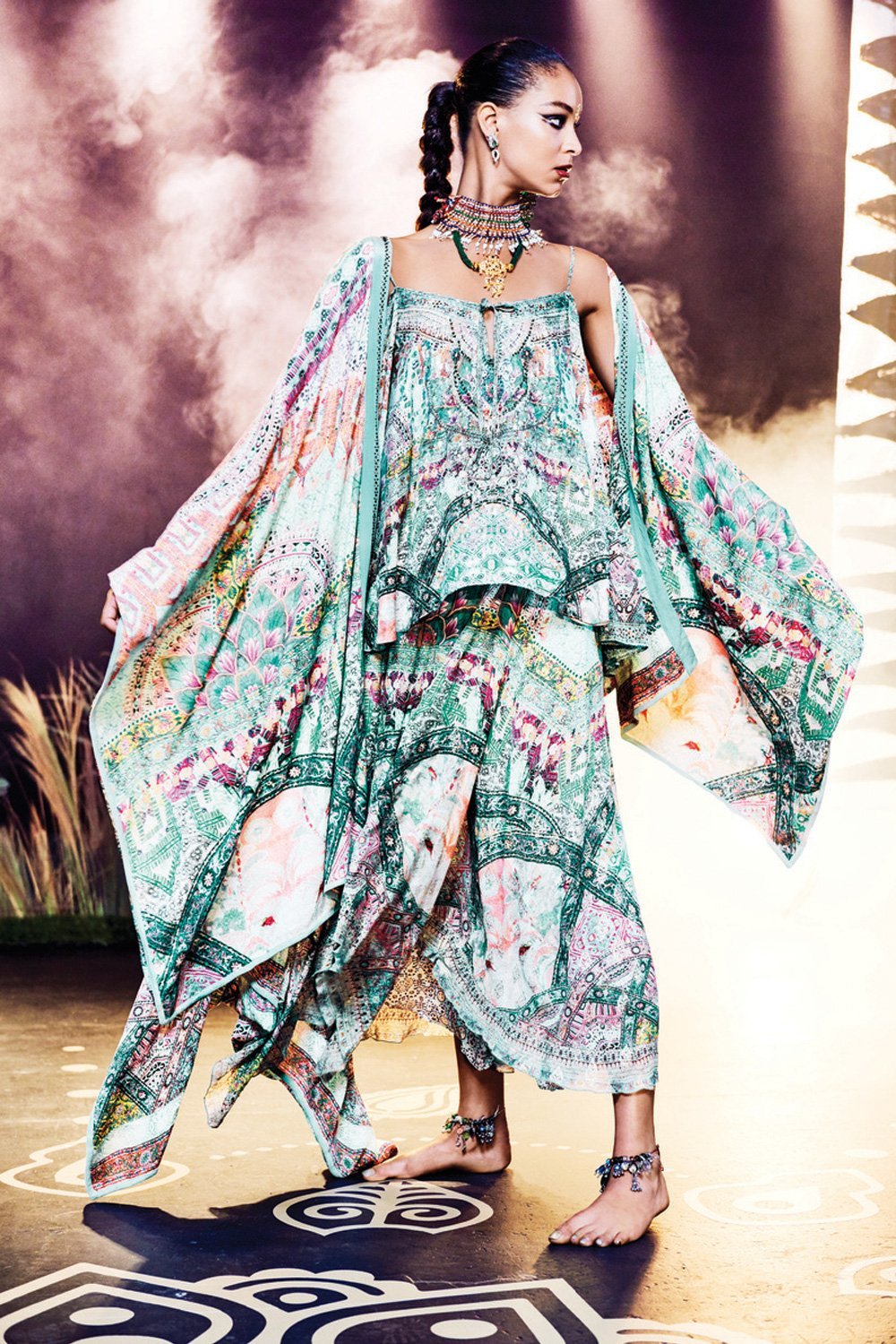 SISTERS OF THE MARIGOLD CROSS OVERLAY PANT