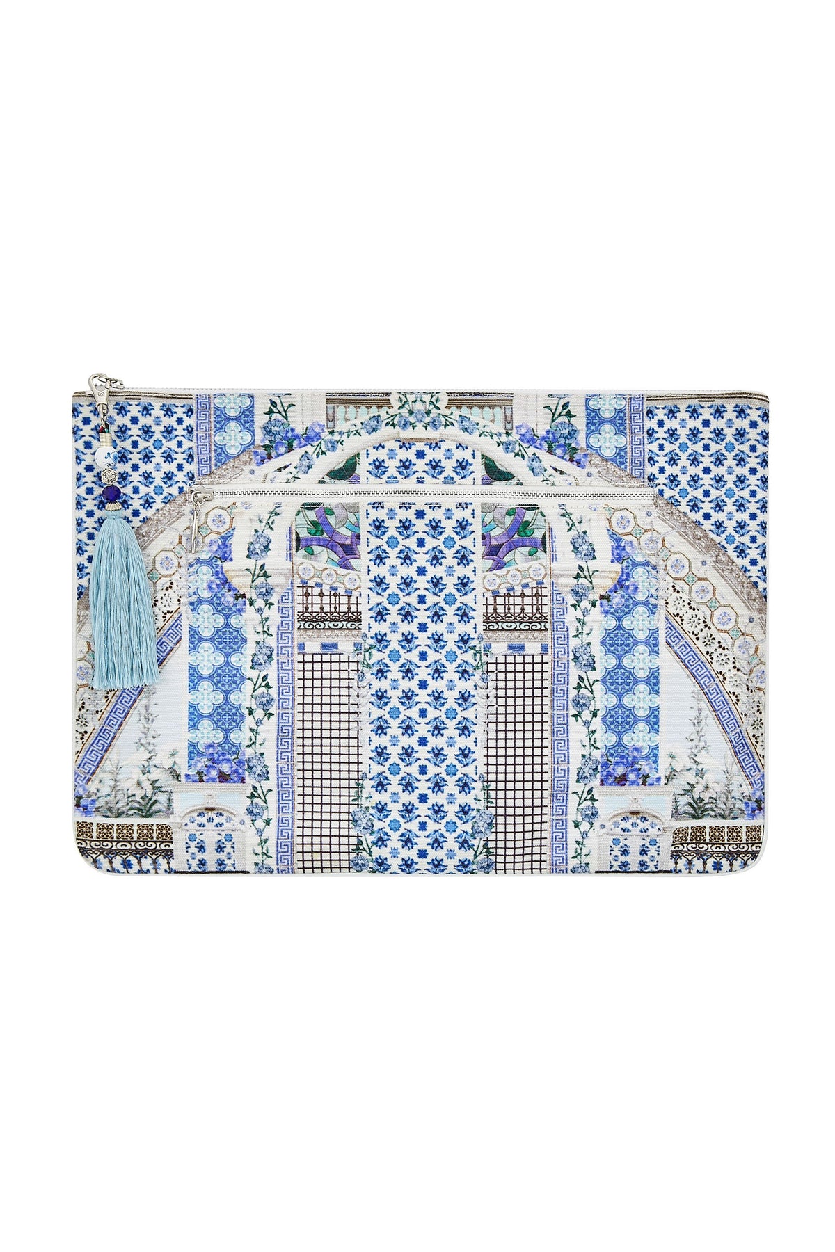 SALVADOR SUMMER LARGE CANVAS CLUTCH