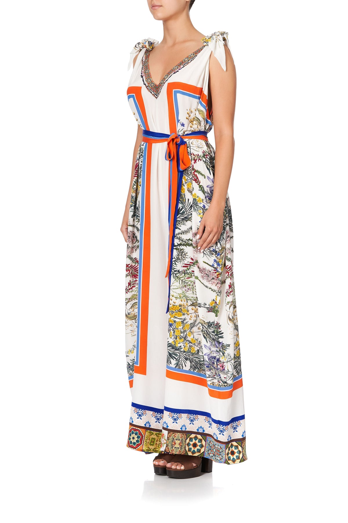 SCARF TIE JUMPSUIT GONE COAST