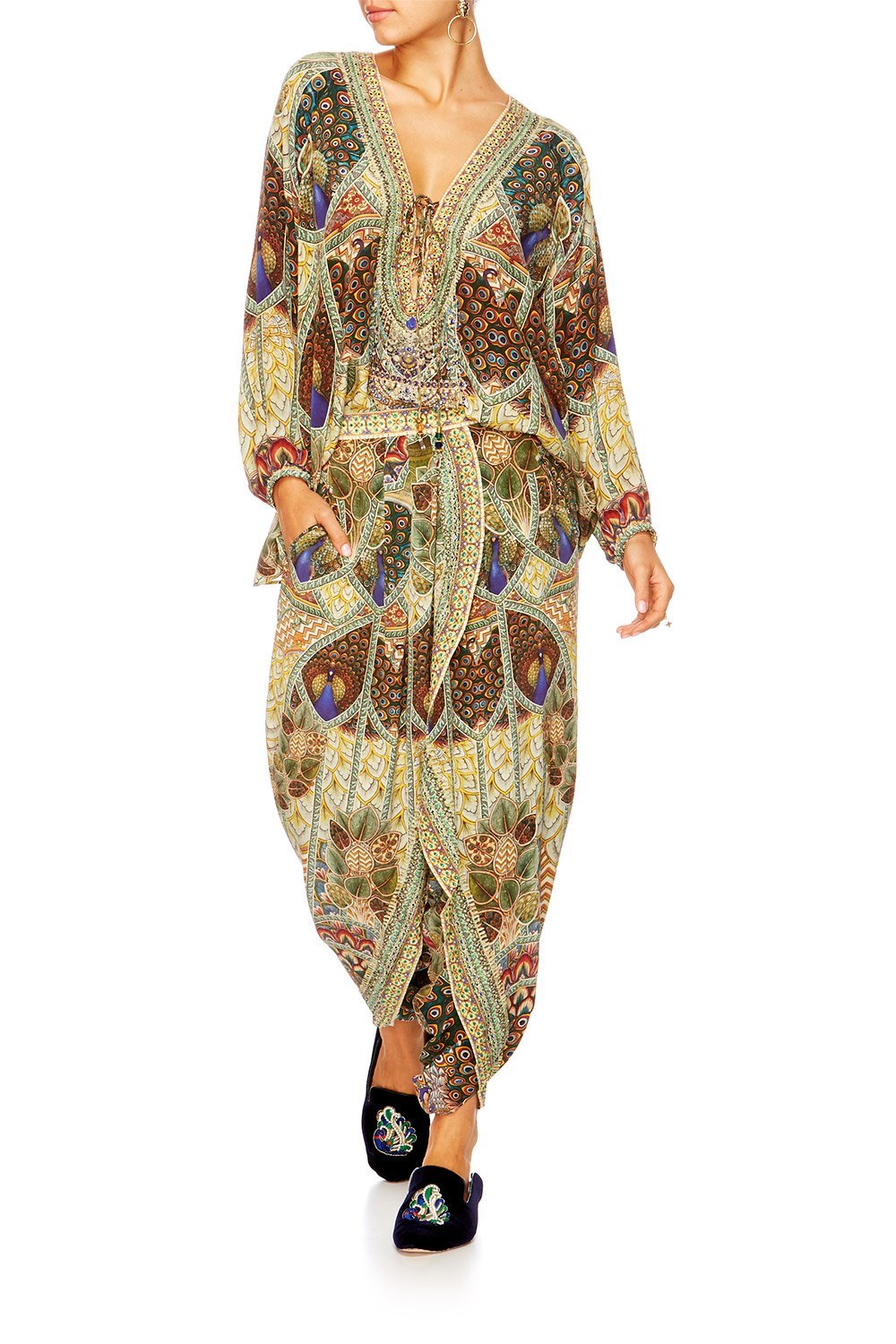 ECHOES OF ENCHANTMENT LACE UP BLOUSE