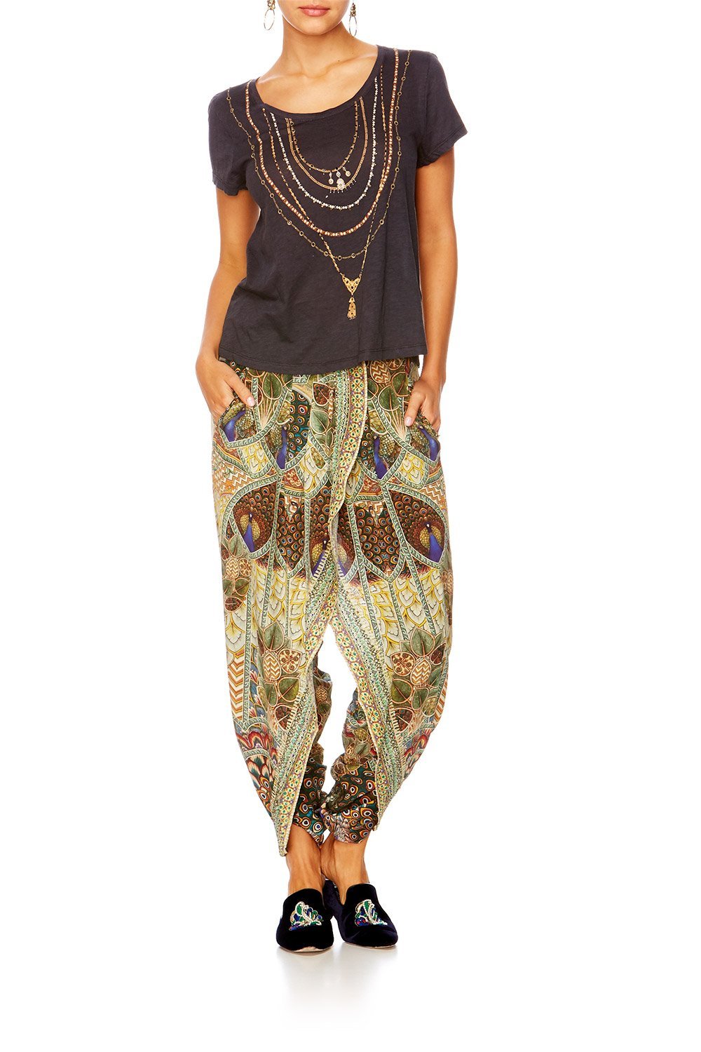 ECHOES OF ENCHANTMENT WRAP FRONT TROUSER