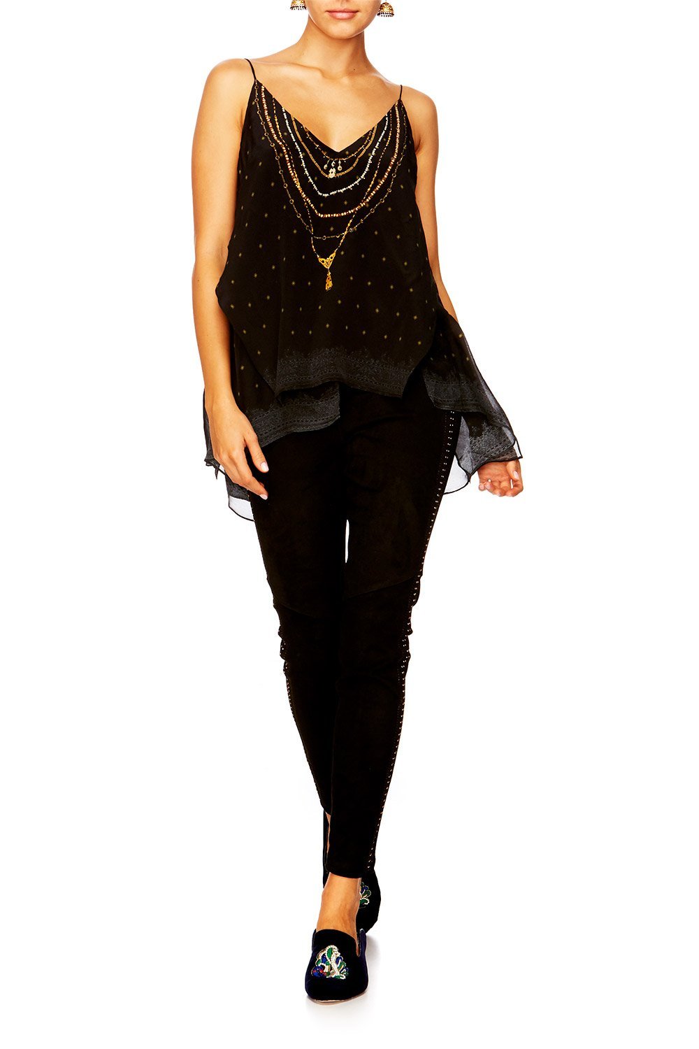 CHAMBER OF REFLECTIONS STRETCH LEATHER LEGGINGS