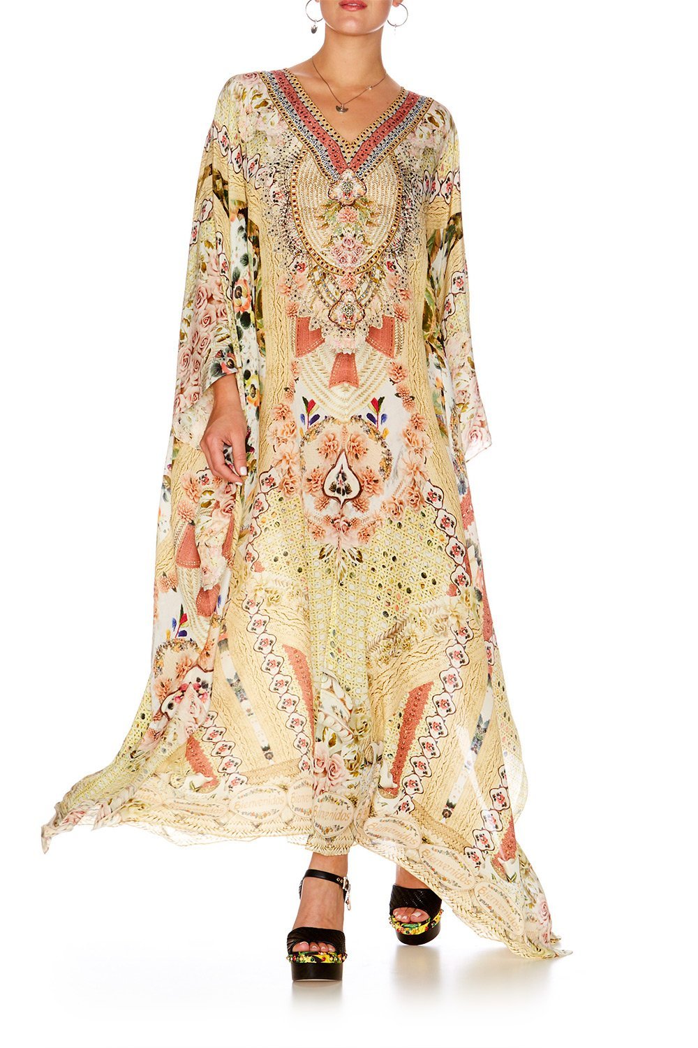 MY SUMMER LOVE SPLIT FRONT & SLEEVE KAFTAN