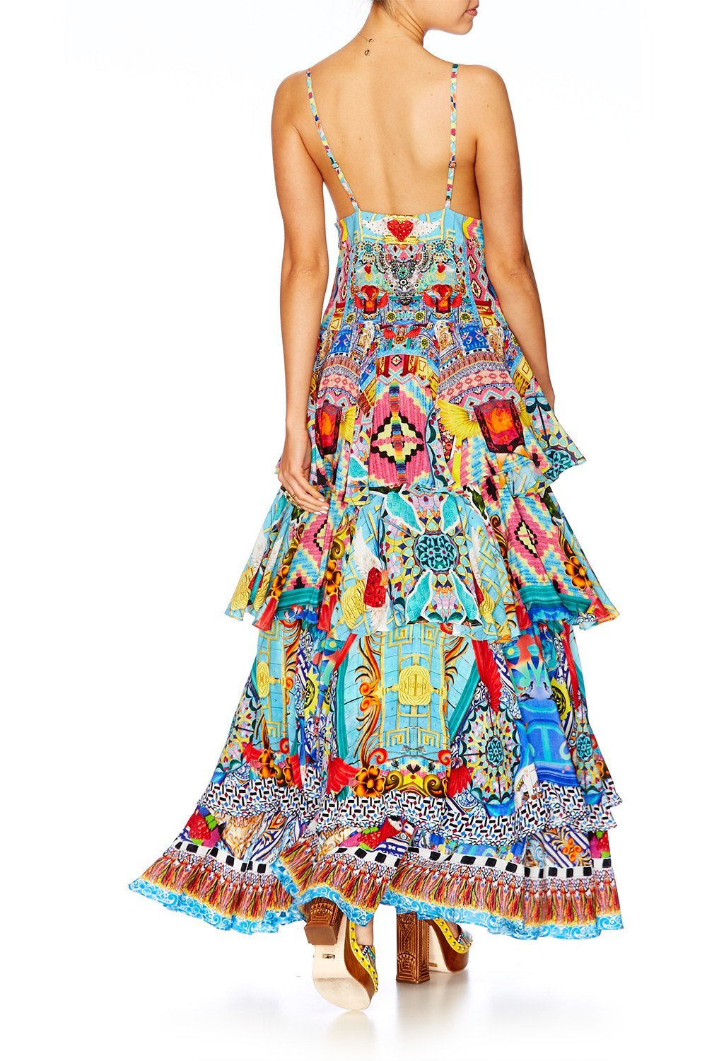 CLOSE TO MY HEART GATHERED TIERED DRESS